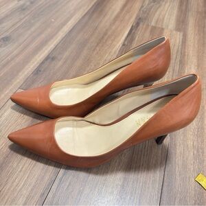 Ralph Lauren Brown Leather Heels